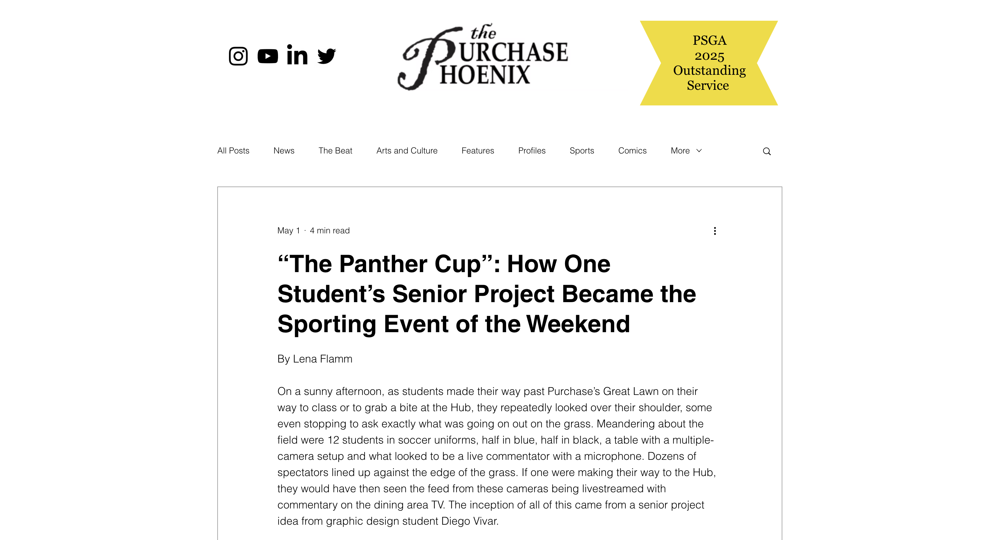 Article about Panther Cup 2026
